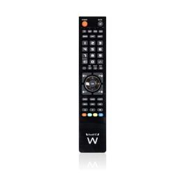 Ewent EW1570 Mando a distancia universal 4 en 1, programable por PC Windows para TV, DTT, SAT, DVD, Blu-ray, Proyector, Barra de sonido, VCR. Negro