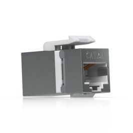 Ubiquiti Acoplador Keystone Cat6A Pass-through para Cables Ethernet Pre-terminados, Conector de Acero Inoxidable - Pack de 12