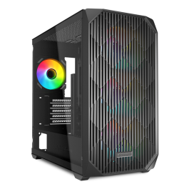 Sharkoon MK3 RGB Micro Torre PC Micro-ATX con 4 Ventiladores RGB, Cristal Templado y Frontal Permeable Negro Precio: 92.9900004. SKU: B14G588HWM