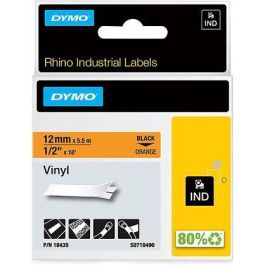 Dymo S0718490 Cinta De Etiquetas Industrial Adhesiva Rhino Id1-12, Negro Sobre Naranja De 12 mmx5.5M, Vinilo Precio: 20.50000029. SKU: B1BTKHTAQS