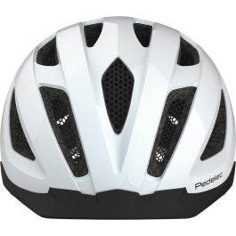 ABUS Pedelec 1.1 Casco Abierto Unisex para Ciclismo, con LED, Blanco Perla Talla M (52-57 cm)