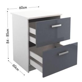 Mueble de cocina START Gris 60 x 60 x 85 cm