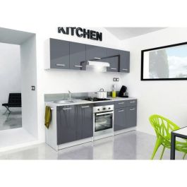 START Base de cocina L 80 cm con encimera incluida - Gris brillante START Base de cocina L 80 cm con encimera incluida - Gris brillante