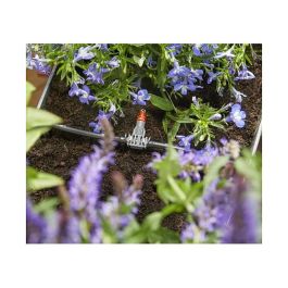 GARDENA 1407-20 City Gardening Balkon Bewässerung para 5-6 m², Sistema de Riego por Goteo, Manguera 10 m, 4.6 mm, 25 Goteros, Negro/Gris, Origen Alemania