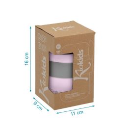 KioKids Termo Papillero Lavanda De Acero Inoxidable Con Cuchara 500 mL