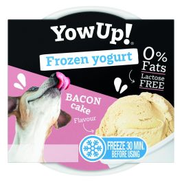 Yowup! Helado de Yogurt para Perros Sabor Tarta Bacon 110 gr, Caja de 12 Unidades. Rico y saludable, uso diario a partir de 3 meses