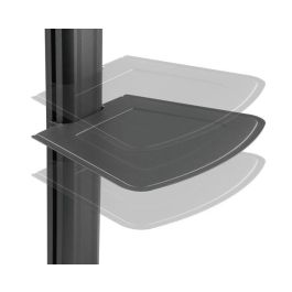 Vivolink Soporte Móvil Profesional para TV, Máx. 35 kg, Hasta VESA 600x400, Carrito Ajustable en Altura con Estante