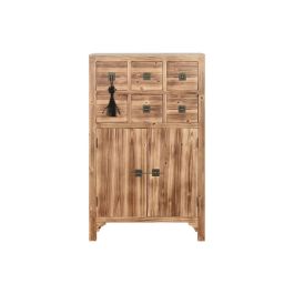 Cajonera Home ESPRIT Negro Natural Abeto Madera MDF Oriental 63 x 27 x 101 cm