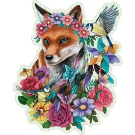 Ravensburger RAV4005556175123 Puzzle de madera - Formas - 150 piezas - Zorro de colores