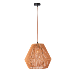 Lampara Colgante Buenavista Cuerda Natural Estilo Rústico SKD-P80053 E27