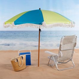 Sombrilla de playa Aktive Multicolor 180 x 187 x 180 cm (4 Unidades) Sombrilla de playa Aktive Multicolor 180 x 187 x 180 cm (4 Unidades)