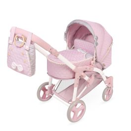 Decuevas Coche de Muñeca 3x1 Plegable Sophie para Muñecas hasta 48 cm - Edad 3+ Años, Material: Metal, Plástico, Poliéster