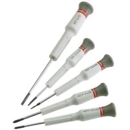 Facom Set 5 Destornilladores de Precisión con Cabezal Giratorio: 3 Planos (1.5x35, 2x35, 3x75), 2 Phillips (0x35, 00x35) Precio: 41.50000041. SKU: B1F2VRV2XZ