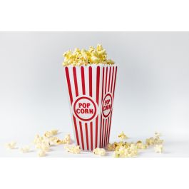 Cubo para palomitas de plástico Algon 9.5 x 19.3 cm (24 Unidades)