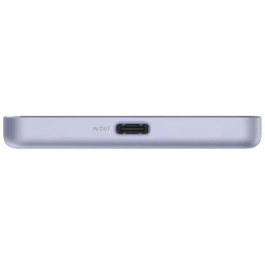 Xiaomi Super Slim Magnetic Power Bank 5000 | 5000mAh Batería Externa | Carga Magnética Inalámbrica & 22.5W | Ultracompacta y Delgada | Color Púrpura | Incluye Cable USB-C