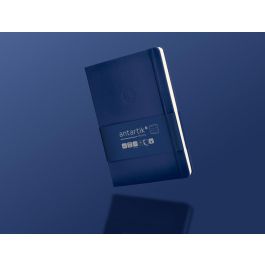 Cuaderno Con Gomilla Antartik Notes Tapa Dura A5 Hojas Rayas Azul Marino 100 Hojas 80 gr Fsc