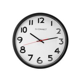 Reloj Q-Connect De Pared Plastico Oficina Redondo 34 cm Marco Negro Reloj Q-Connect De Pared Plastico Oficina Redondo 34 cm Marco Negro