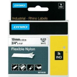 Dymo S0718120 Cinta de Etiquetas Industrial Adhesiva ID1-19 Negro sobre Blanco 19mm x 3.5m Nylon Flexible Precio: 23.78999997. SKU: B1GS9T8699