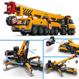 Lego 60409 Grúa de Construcción Móvil Amarilla, Set de Construcción para Niños