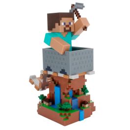 EXQUISITE GAMING Cable Guy Steve Minecraft Soporte Universal para Mandos y Smartphones 20cm Compatible PlayStation Xbox iPhone