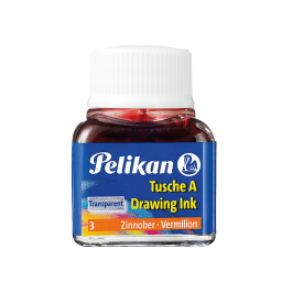 Pelikan Tinta china bermellon bote 10 ml para dibujar y pintar