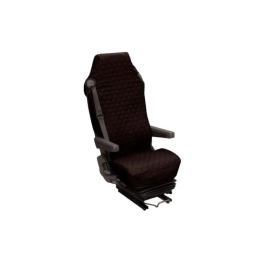 Htc Equipement Funda Universal Asiento Camioneta Algodón Acolchado Negro con Bolsillo Almacenamiento