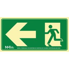 Archivo 2000 Señal Salida de Emergencia Izquierda 160x320 PVC Verde Precio: 6.50000021. SKU: B1EEQSD5WJ