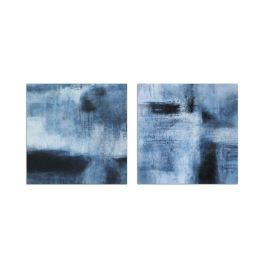 Cuadro Moderno DKD Home Decor Azul Negro 3 x 80 x 80 cm (2 Unidades) Precio: 35.69000028. SKU: B14VMYZLWY