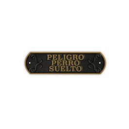 Placa Magnet & Steel Peligro perro Suelto 24 x 7,2 cm