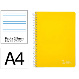 Liderpapel Cuaderno Espiral A4 Witty Tapa Dura 80 Hojas 90gr Pauta 2,5mm Con Margen Color Amarillo Precio: 11.49999972. SKU: B1DDDJBD4B