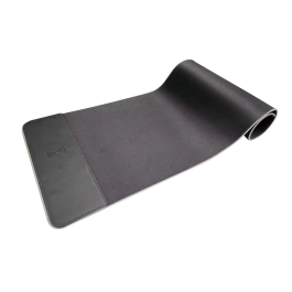 Q-connect Alfombrilla Gaming XXL con Cargador Inalámbrico e Iluminación RGB, 800x300x4 mm, Color Negro