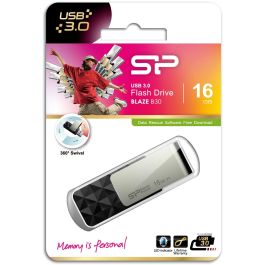 STICK Silicon Power USB-Stick 16GB USB3.0 B30 Black