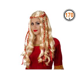 Peluca Rubia Larga Ondulada Con Trenzas Rojas Precio: 7.95000008. SKU: S1122164