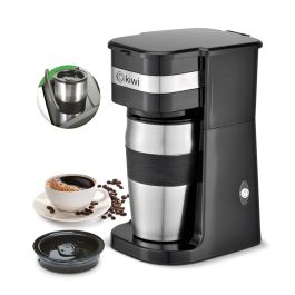 Kiwi Cafetera Personal con Taza para Llevar 420 cc, Ideal para Viajes y Oficina, 20 cm Ancho x 26 cm Alto x 15 cm Largo Kiwi Cafetera Personal con Taza para Llevar 420 cc, Ideal para Viajes y Oficina, 20 cm Ancho x 26 cm Alto x 15 cm Largo