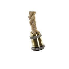 DKD Home Decor Lámpara de Techo Colgante Estilo Loft Nudo Cuerda Metal Natural Dorado 10x10x100cm E27 40W (6 Unidades) DKD Home Decor Lámpara de Techo Colgante Estilo Loft Nudo Cuerda Metal Natural Dorado 10x10x100cm E27 40W (6 Unidades)