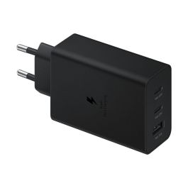 Samsung EP-T6530NBEGEU Cargador de Pared 65W Triple Puerto para Carga Rápida con 2x USB-C y 1x USB-A Negro