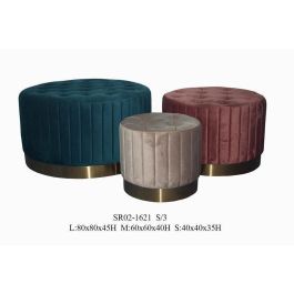 Banqueta DKD Home Decor 82 x 82 x 46 cm Madera MDF