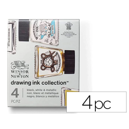 Winsor&newton Tinta Caligrafica Set 4 Botes Colores Metalicos 14 ml Precio: 15.49999957. SKU: B14Q724Z5Q