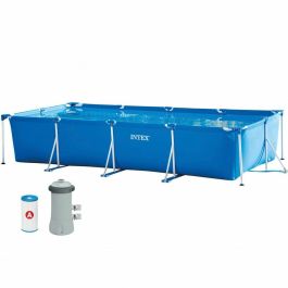 Piscina frame rectangular 450x220x84cm(c/bomb fil Piscina frame rectangular 450x220x84cm(c/bomb fil