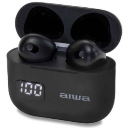 Auriculares Bluetooth Aiwa EBTW-100BK con estuche de carga/ Autonomía 3h/ Negros Precio: 23.50000048. SKU: B1F8LEAVJN