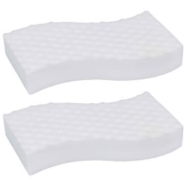 Je cherche une Idee Juego de 2 Esponjas Mágicas Doble Cara para Eliminar Manchas y Limpiar Juntas de Azulejos 12x7 cm