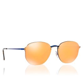 Rayban Gafas de Sol Blaze Hexagonal RB3579N 90387J Azul Lente Naranja Espejada 58 mm