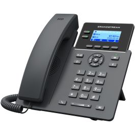 Grandstream GRP-2602P Teléfono IP Carrier-Grade con PoE, 2 Líneas, Pantalla LCD, Negro, Montaje en Pared