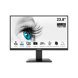 MSI PRO MP2412 - Monitor 23.8 Pulgadas Full HD (1920x1080) 100Hz, Panel IPS, 1ms, HDMI, DisplayPort, Ajuste de Inclinación, Negro Precio: 112.50000047. SKU: B1JB76G8SD