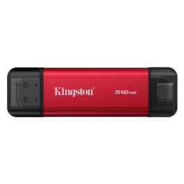 Kingston SPSD/512GB Disco Externo SSD Portable Dual 512GB USB Tipo-C y USB 3.2 Rojo