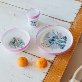 Set de Comida de 3 Piezas de Lilo y Stitch: Taza + Tazón + Plato Antideslizante Set de Comida de 3 Piezas de Lilo y Stitch: Taza + Tazón + Plato Antideslizante