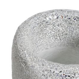 Jarrón Blanco Fibra de Vidrio Decoración 25 X 25 X 82 cm