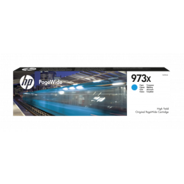 HP 973X Cartucho Original de Tinta PageWide Cian Alto Rendimiento para Documentos Profesionales de Color y Alta Velocidad Precio: 150.49999965. SKU: S5600660