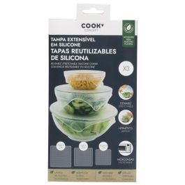 Cook Concept Juego de 3 Tapas de Silicona Estirables para Recipientes, Reutilizables, Tamaños 9.5cm, 14cm y 19cm Precio: 2.78999985. SKU: B14S24GKHR
