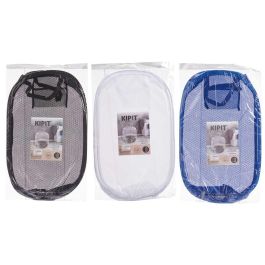 Kipit Cesto de Ropa Plástico Colores Surtidos 58x37 cm – Ideal para Lavandería o Almacenamiento (24 Unidades)
